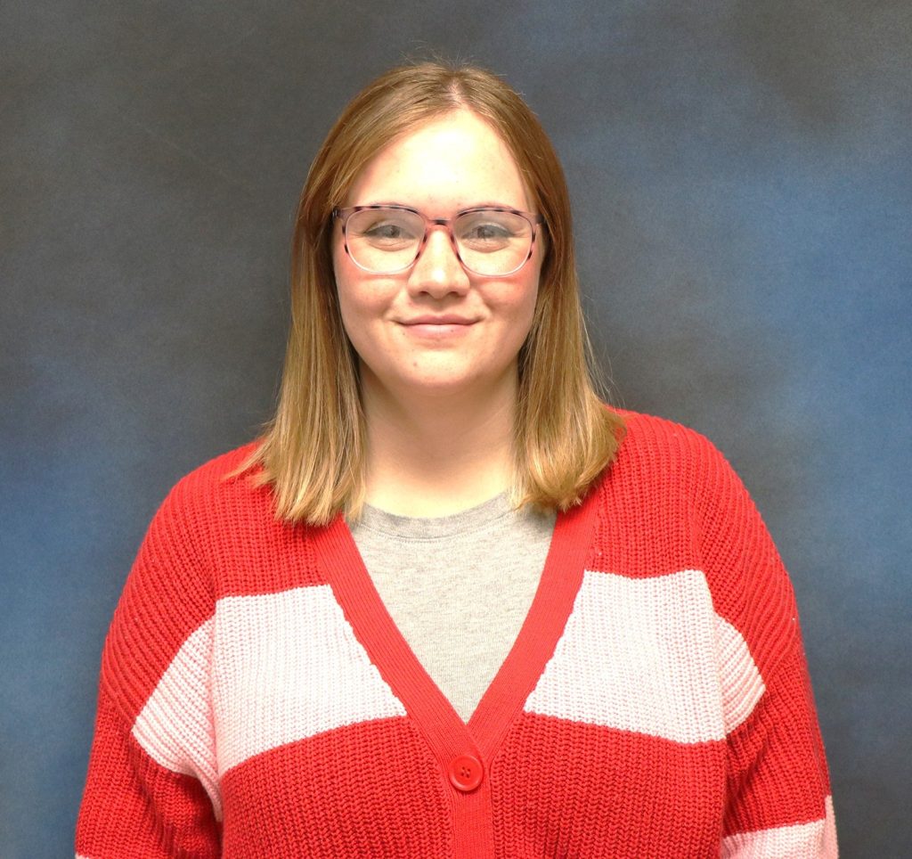 Camryn Salas staff image with blue background